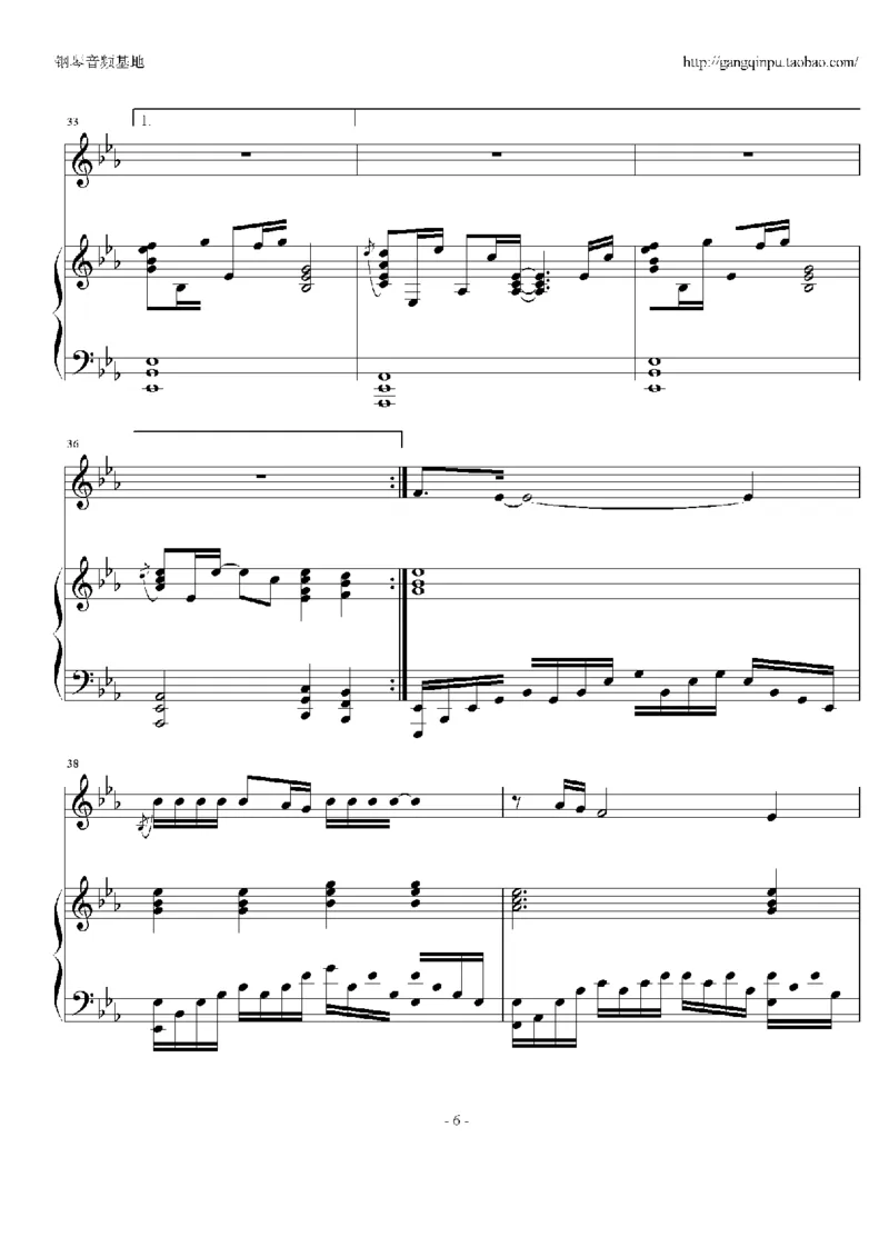 09、谭咏麟（34页，共8首）_一万首著名钢琴曲谱哈农贝多芬合集视频教学电子版高清无水印可打印_3流行音乐谱_流行钢琴谱合集形式_高清PDF无水印