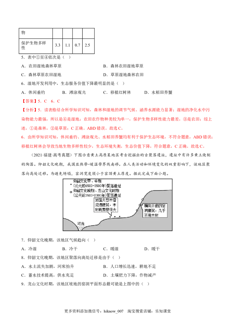 2.2生态脆弱区的综合治理-2022-2023学年高二地理课后培优分级练（人教版2019选择性必修2）（解析版）_E015高中全科试卷_地理试题_选修2_2.同步练习_课后培优练2023年（第一套）