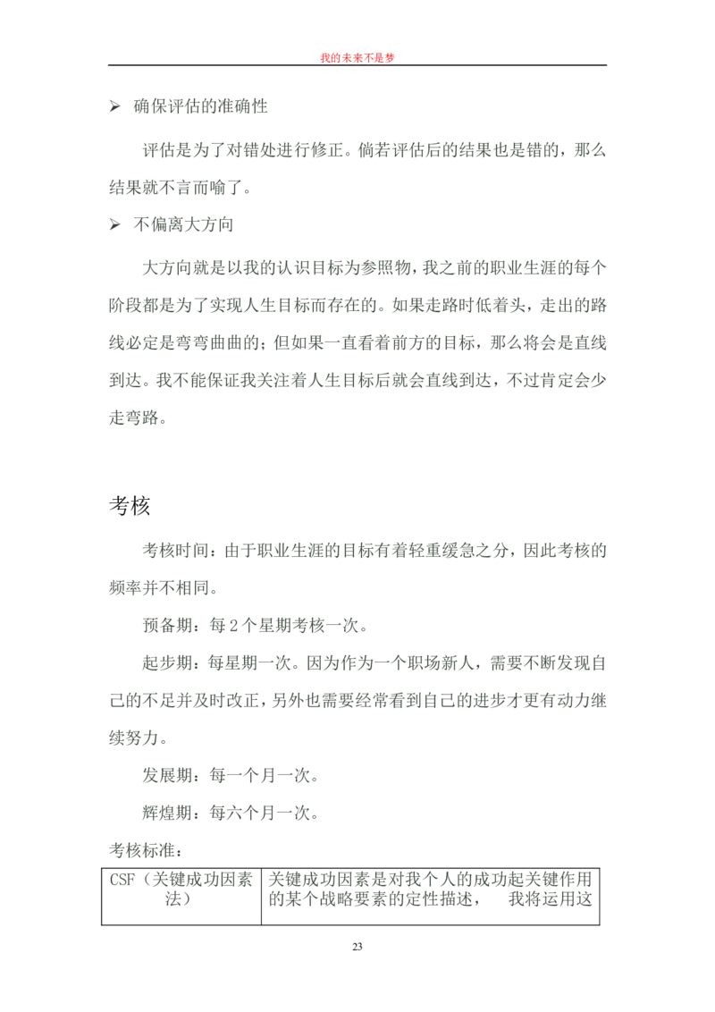 毕业论文---我的职业生涯规划书范文_E6-职业规划_66环境专业