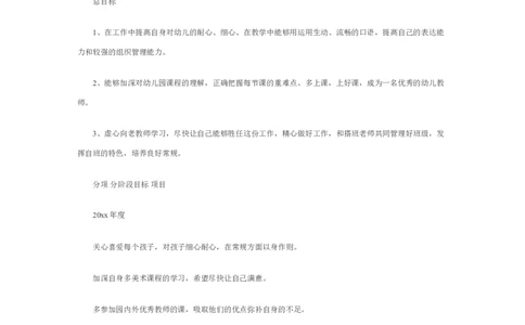 职业生涯规划书学前教育_E6-职业规划_25学前教育专业