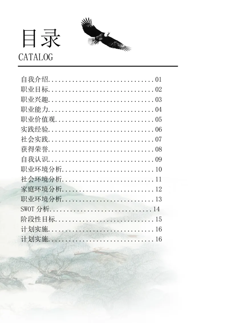 职业规划范本(01)_E6-职业规划_01精选word模板（推荐使用，修改后可用）