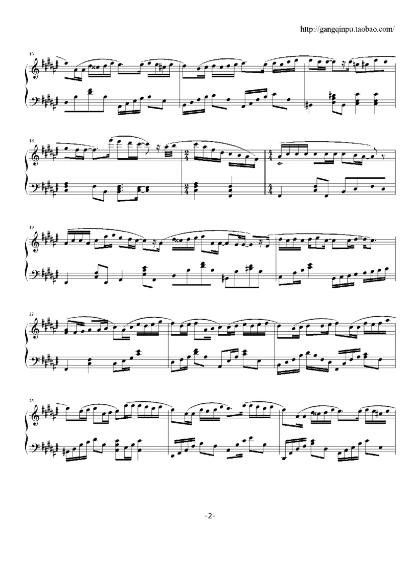 17、方力申（32页，共5首）_一万首著名钢琴曲谱哈农贝多芬合集视频教学电子版高清无水印可打印_3流行音乐谱_流行钢琴谱合集形式_高清PDF无水印