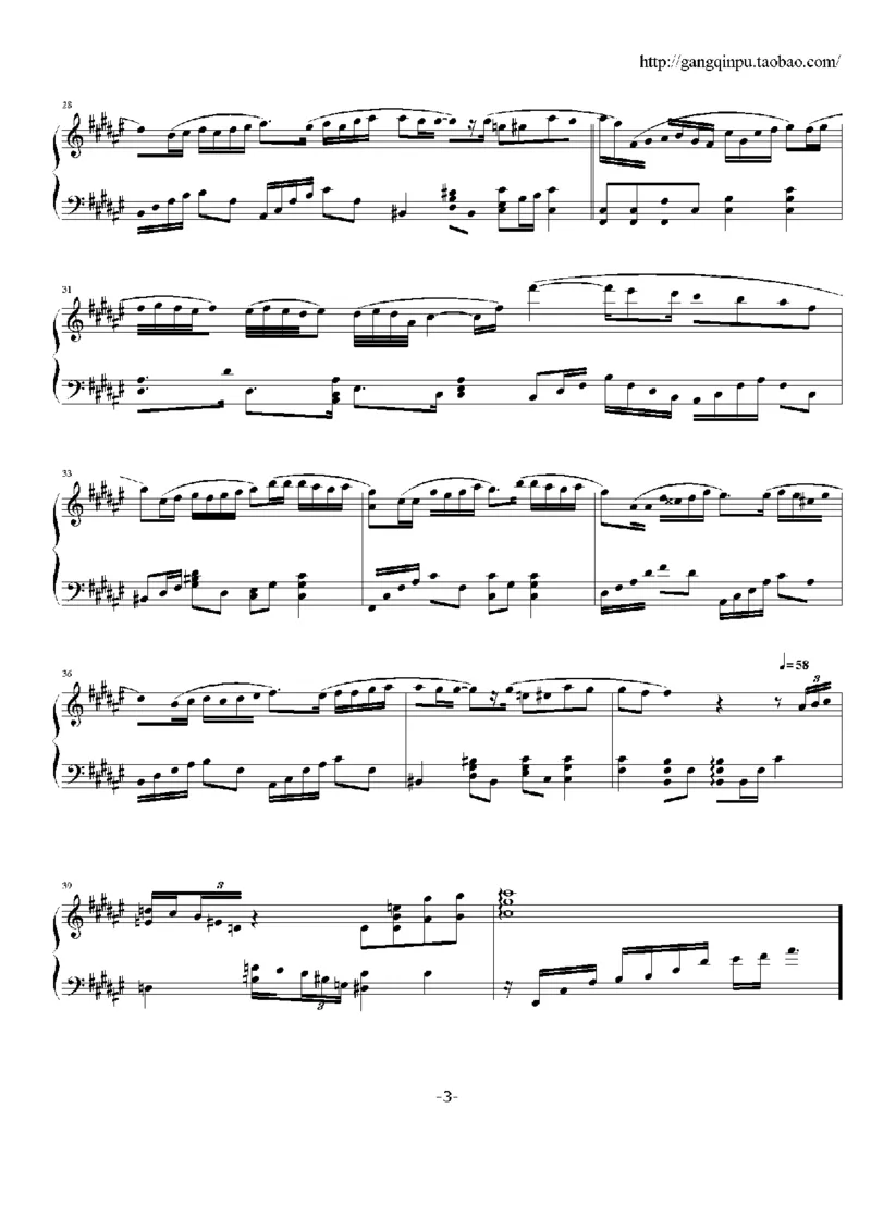 17、方力申（32页，共5首）_一万首著名钢琴曲谱哈农贝多芬合集视频教学电子版高清无水印可打印_3流行音乐谱_流行钢琴谱合集形式_高清PDF无水印
