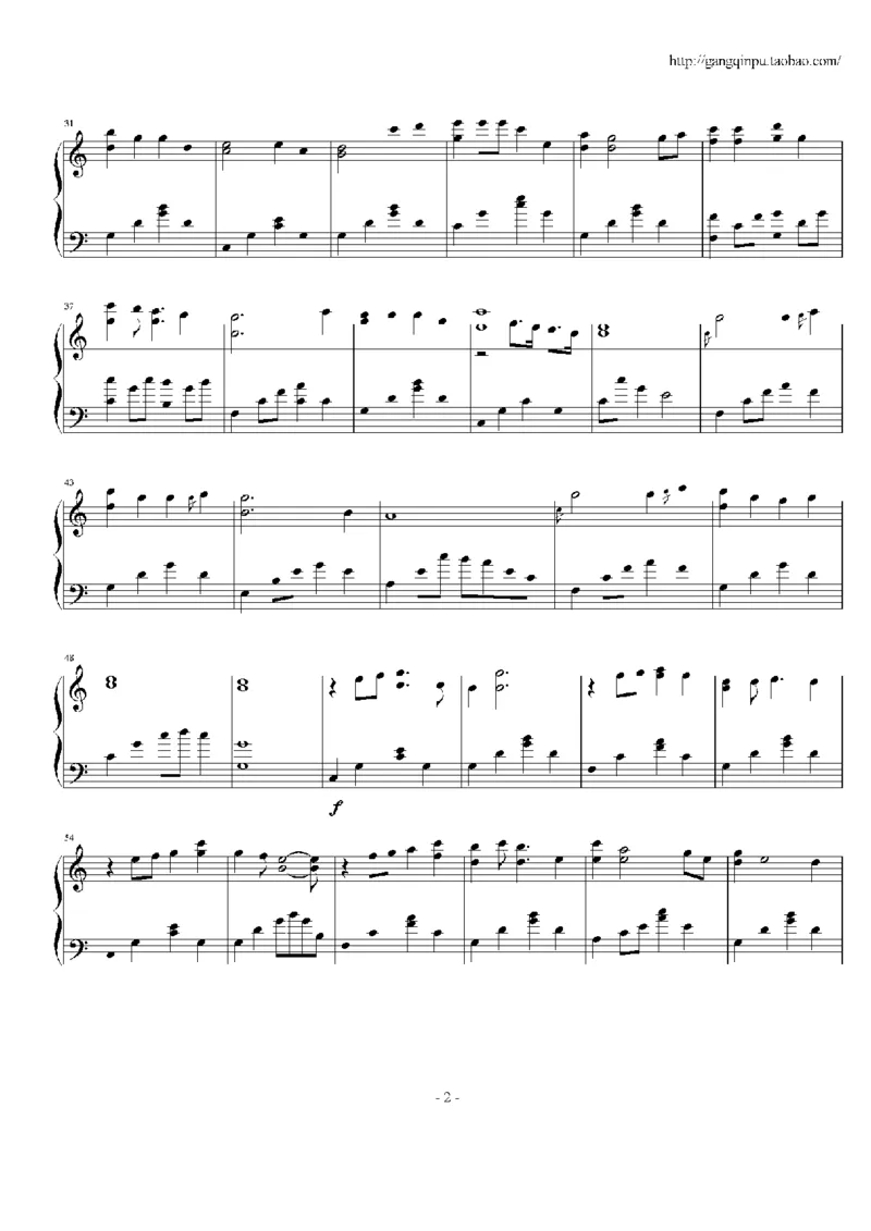 17、方力申（32页，共5首）_一万首著名钢琴曲谱哈农贝多芬合集视频教学电子版高清无水印可打印_3流行音乐谱_流行钢琴谱合集形式_高清PDF无水印