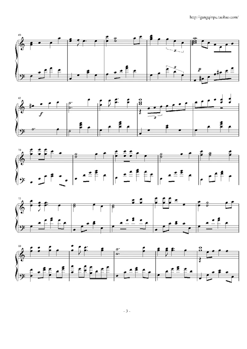 17、方力申（32页，共5首）_一万首著名钢琴曲谱哈农贝多芬合集视频教学电子版高清无水印可打印_3流行音乐谱_流行钢琴谱合集形式_高清PDF无水印