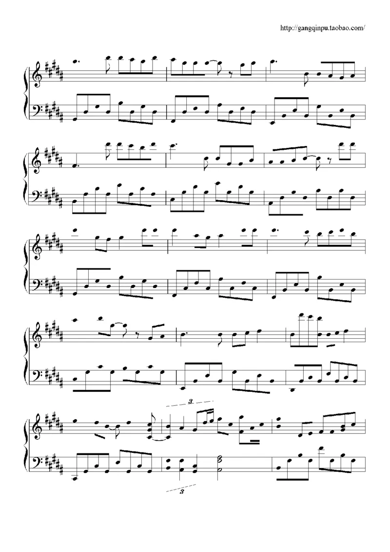 17、方力申（32页，共5首）_一万首著名钢琴曲谱哈农贝多芬合集视频教学电子版高清无水印可打印_3流行音乐谱_流行钢琴谱合集形式_高清PDF无水印