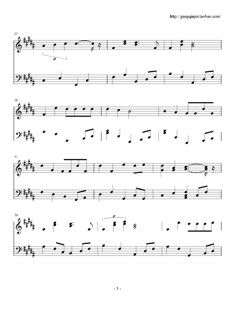 17、方力申（32页，共5首）_一万首著名钢琴曲谱哈农贝多芬合集视频教学电子版高清无水印可打印_3流行音乐谱_流行钢琴谱合集形式_高清PDF无水印