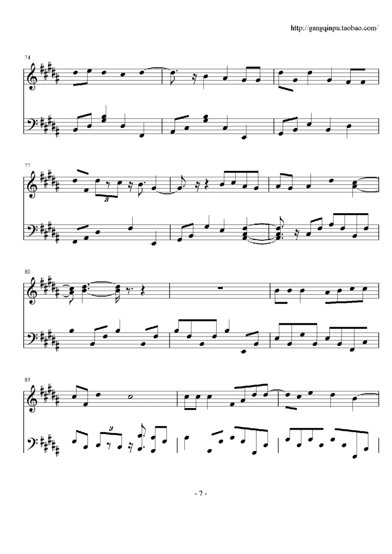 17、方力申（32页，共5首）_一万首著名钢琴曲谱哈农贝多芬合集视频教学电子版高清无水印可打印_3流行音乐谱_流行钢琴谱合集形式_高清PDF无水印