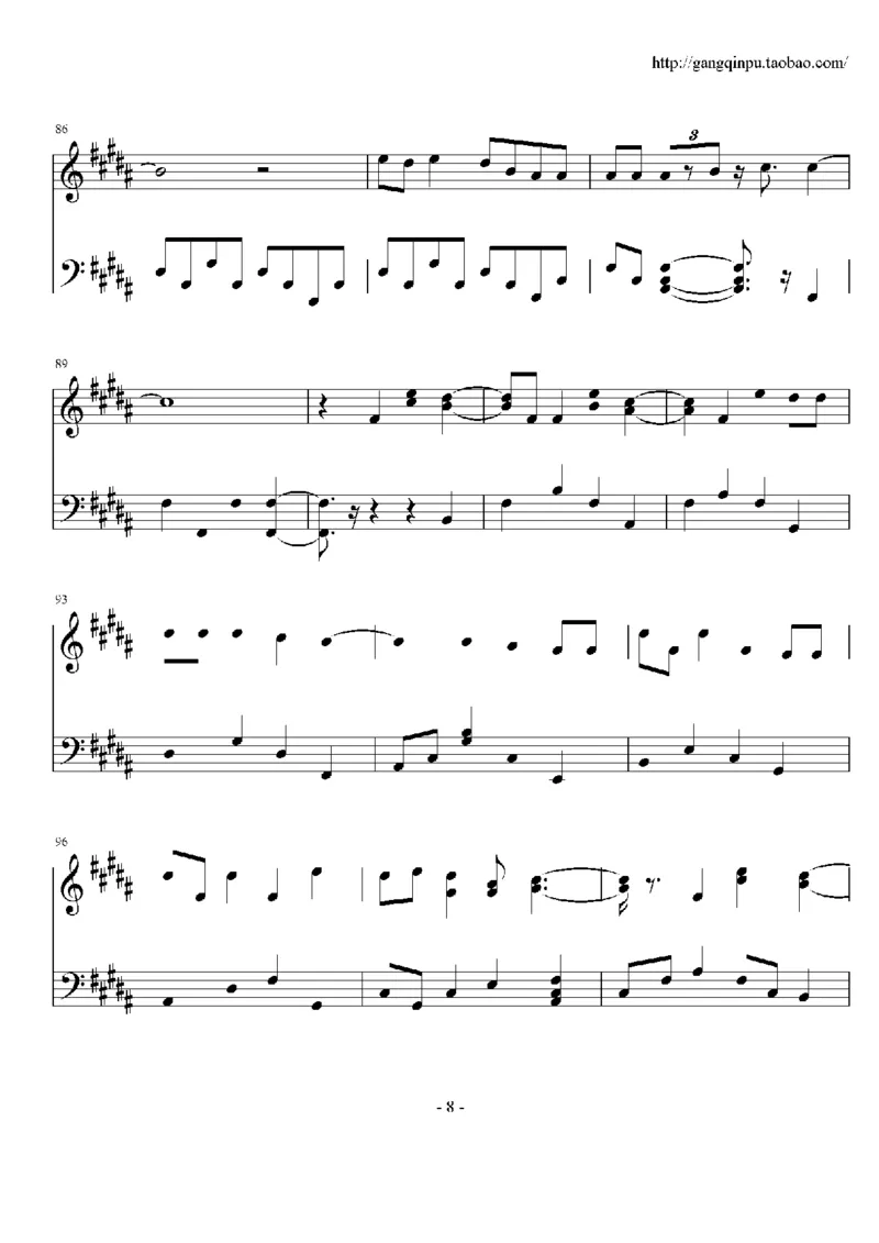 17、方力申（32页，共5首）_一万首著名钢琴曲谱哈农贝多芬合集视频教学电子版高清无水印可打印_3流行音乐谱_流行钢琴谱合集形式_高清PDF无水印