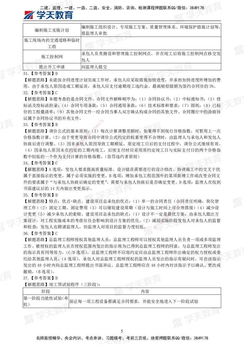 02.2025年监理《合同管理》模考预测卷（一）答案_监理工程师_2025监理工程师_2025年监理工程师SVIP_2025年监理合同管理SVIP_03-习题精析✿实战特训✿模考通关_--配套讲义--