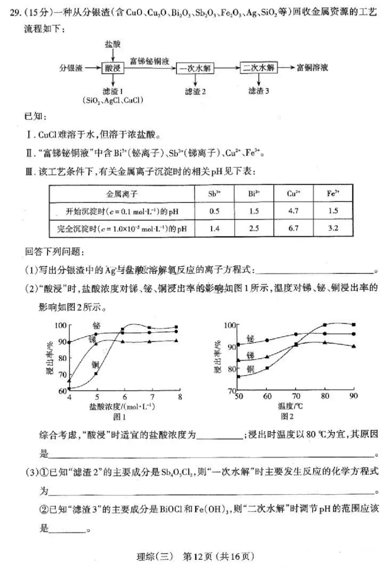 2024山西省太原市高三下学期三模考试理科综合试卷(1)_2024年5月_025月合集_2024届山西省太原市高三下学期三模考试