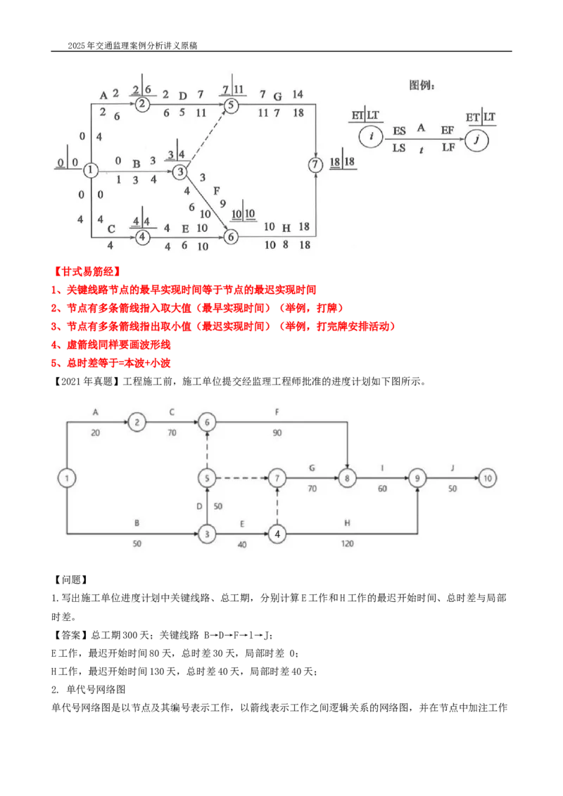 (08)2025交通监理案例分析精讲班-进度控制类_监理工程师_2025监理工程师_2025年监理工程师SVIP_2025年监理交通案例SVIP_02-基础精讲✿高端面授✿深度强化_精讲班课件WORD格式