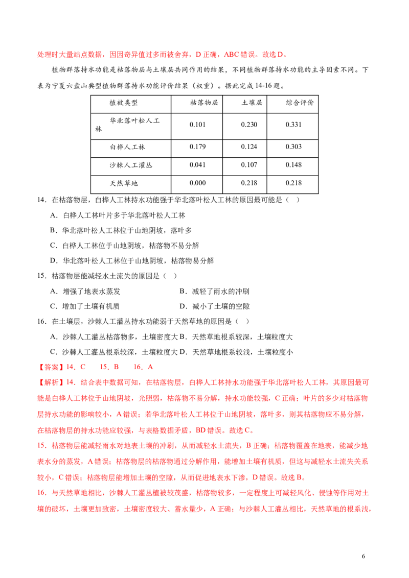 2024届高三下学期开学摸底考试卷（新七省）（解析版）02_2024年4月_其他_2023-2024学年高三下学期开学摸底考试卷_2023-2024学年高三地理下学期开学摸底考试卷