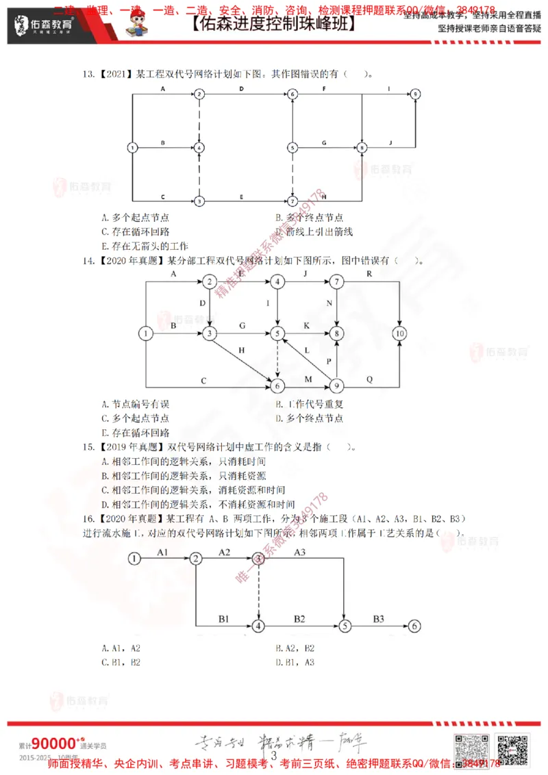 1月10日佑森进度控制珠峰班VIP作业_监理工程师_2025监理工程师_2025年监理工程师SVIP_2025年监理土建控制SVIP_02-基础精讲✿高端面授✿深度强化