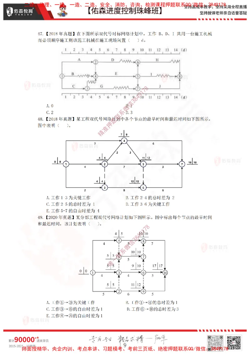 1月10日佑森进度控制珠峰班VIP作业_监理工程师_2025监理工程师_2025年监理工程师SVIP_2025年监理土建控制SVIP_02-基础精讲✿高端面授✿深度强化