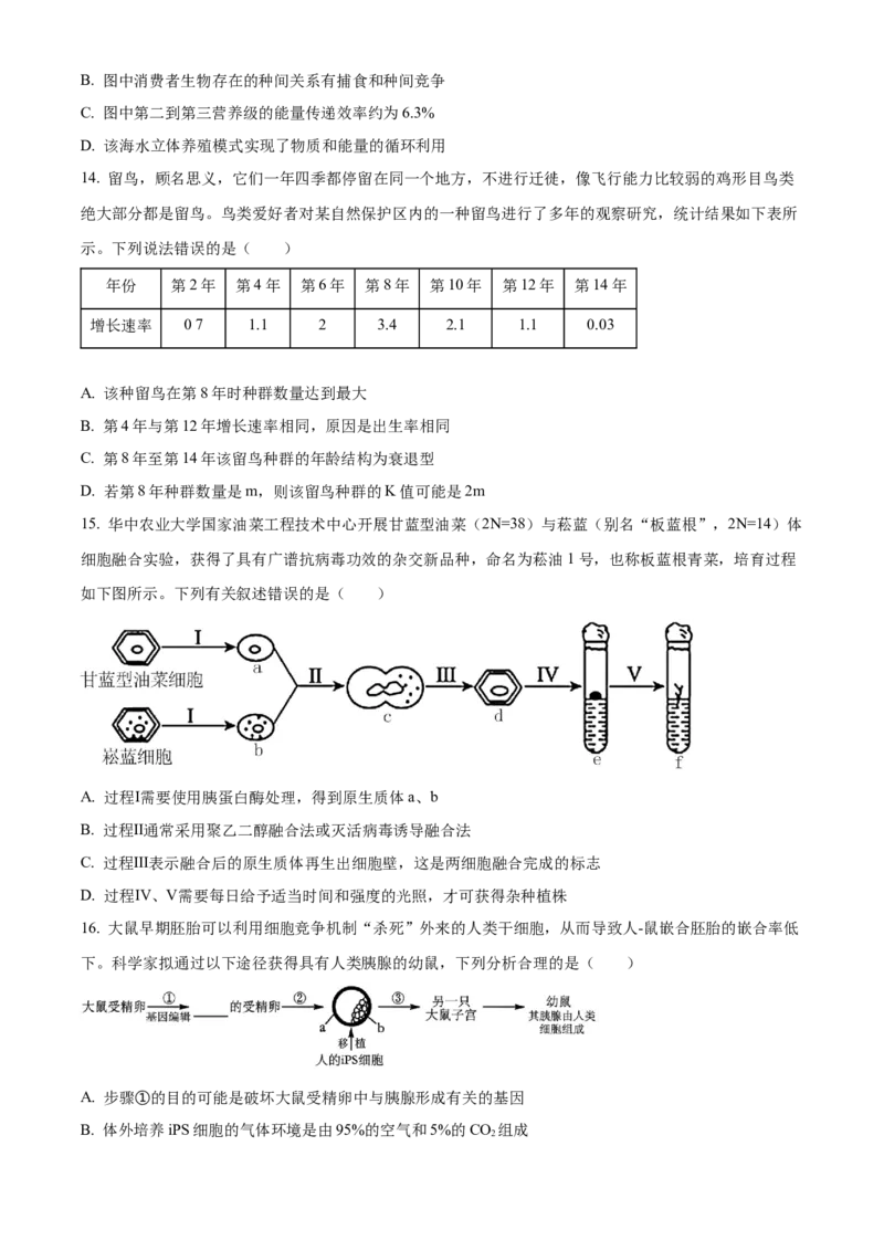 江西省赣州市2023-2024学年高二下学期7月期末考试生物Word版含解析(1)_8月_240807江西省赣州市2023-2024学年高二下学期7月期末考试