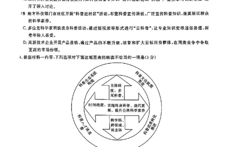 2024届湖北省高中名校联盟高三第四次联合测评语文试卷+答案_2024年5月_01按日期_13号_2024届湖北省圆创高中名校联盟高三第四次联合测评