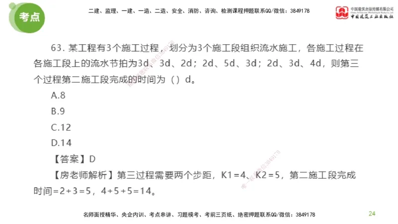 05节2025年监理工程师目标控制模考精析（04.24）_监理工程师_2025监理工程师_2025年监理工程师SVIP_2025年监理土建控制SVIP_03-习题精析✿实战特训✿模考通关_讲义