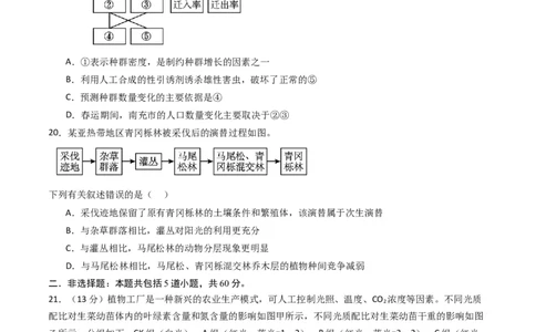 黄金卷02（新教材单科）-赢在高考&middot;黄金8卷备战2024年高考生物模拟卷（全国卷专用）（考试版）_2024高考押题卷_92024赢在高考全系列