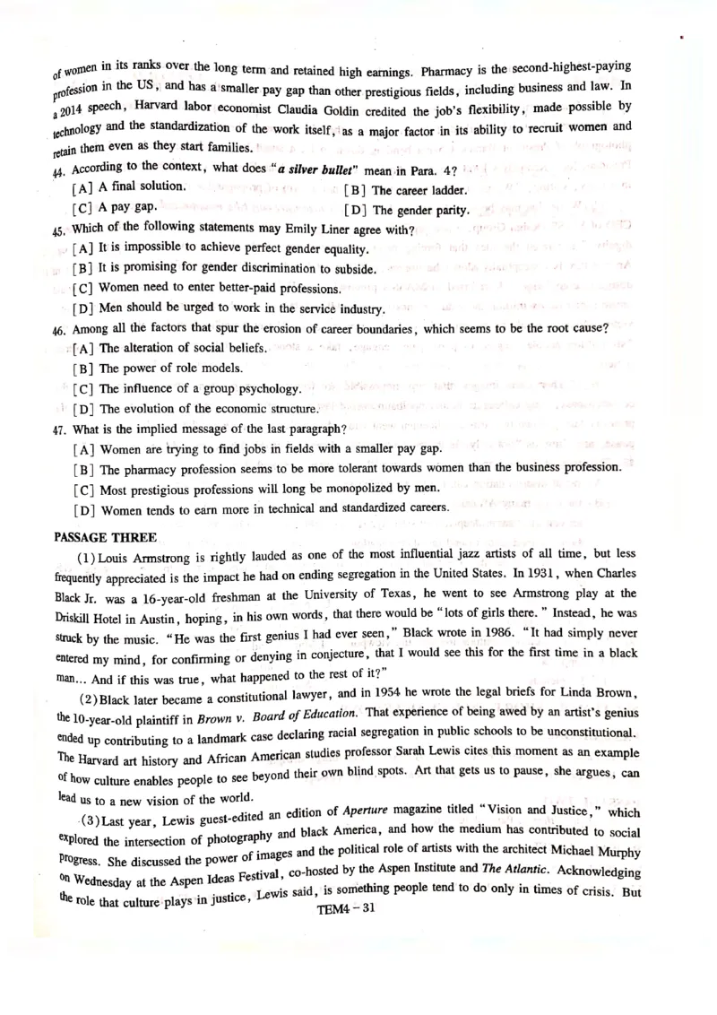 预测第二套_2025专四专八真题及备考资料_2009-2024专四真题+备考资料_专四预测押题卷13+5套_专四预测押题卷5套（附听力及解析）_预测卷