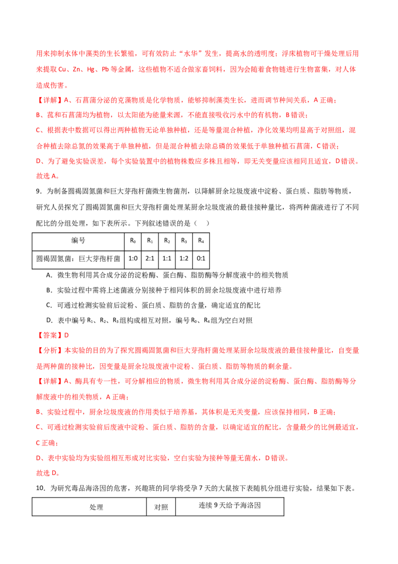 黄金卷02（解析版）-赢在高考&middot;黄金8卷备战2024年高考生物模拟卷（贵州专用）_2024高考押题卷_92024赢在高考全系列_（通用版）2024《赢在高考&middot;黄金预测卷》（九科全）各八套