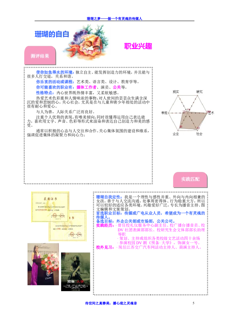 职业生涯规划书-优秀获奖作品(含简历)_E6-职业规划_93精选范本