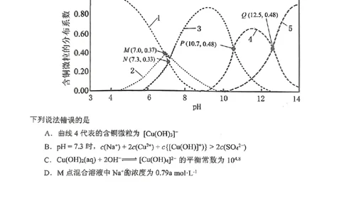 2024届福建省三明市高三下学期三模化学试题(1)_2024年5月_025月合集_2024届福建省三明市高三下学期三模