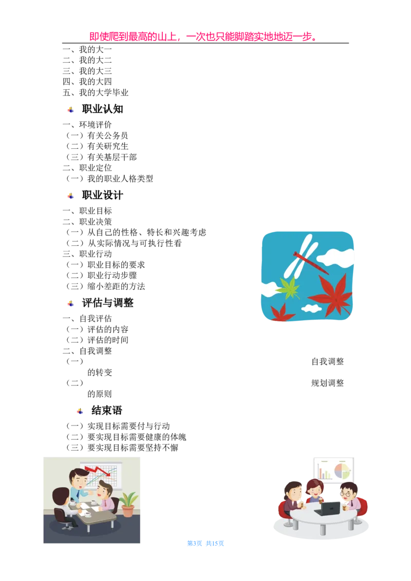 职业生涯规划书(作业)_E6-职业规划_06公共管理专业