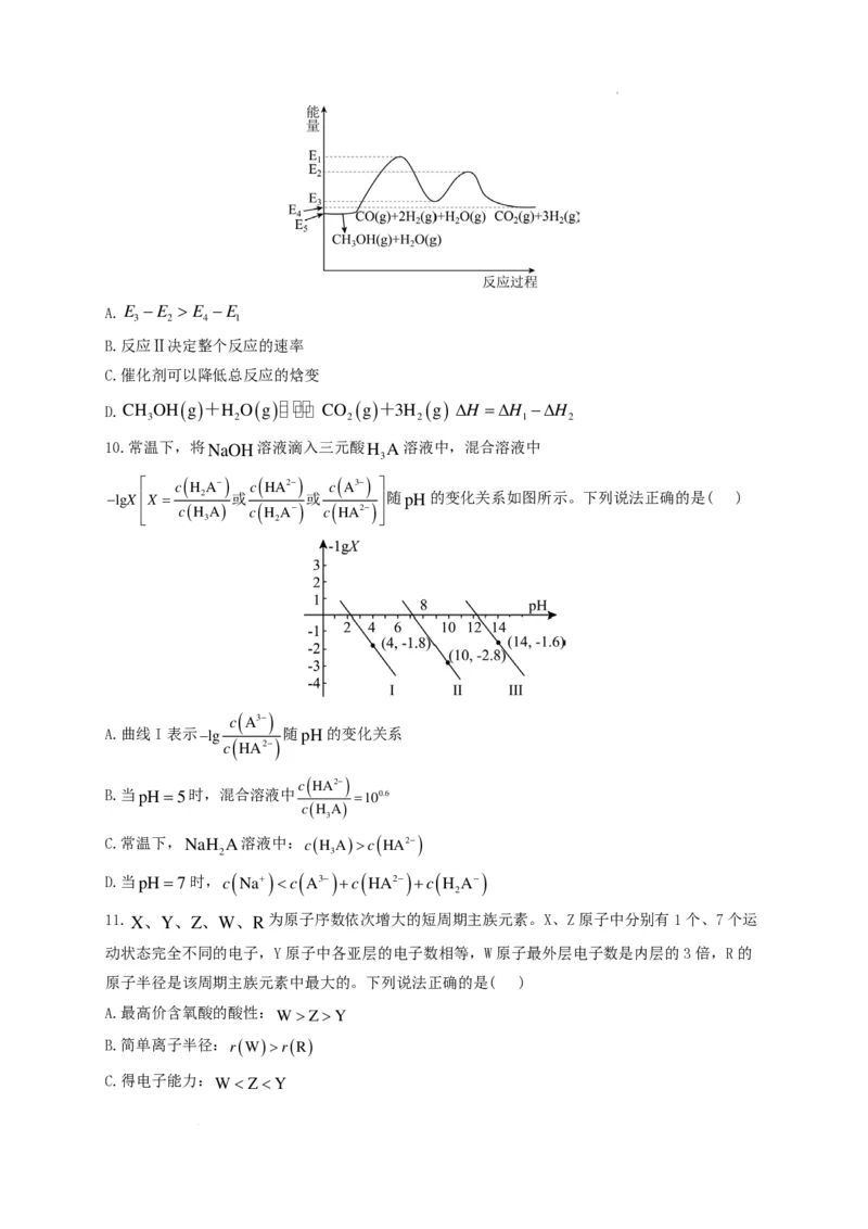 河南省鹤壁市高中2024-2025学年高三上学期第一次综合检测化学试题+答案(1)_8月_240804河南鹤壁高中2025届高三上学期第一次综合检测（7月）