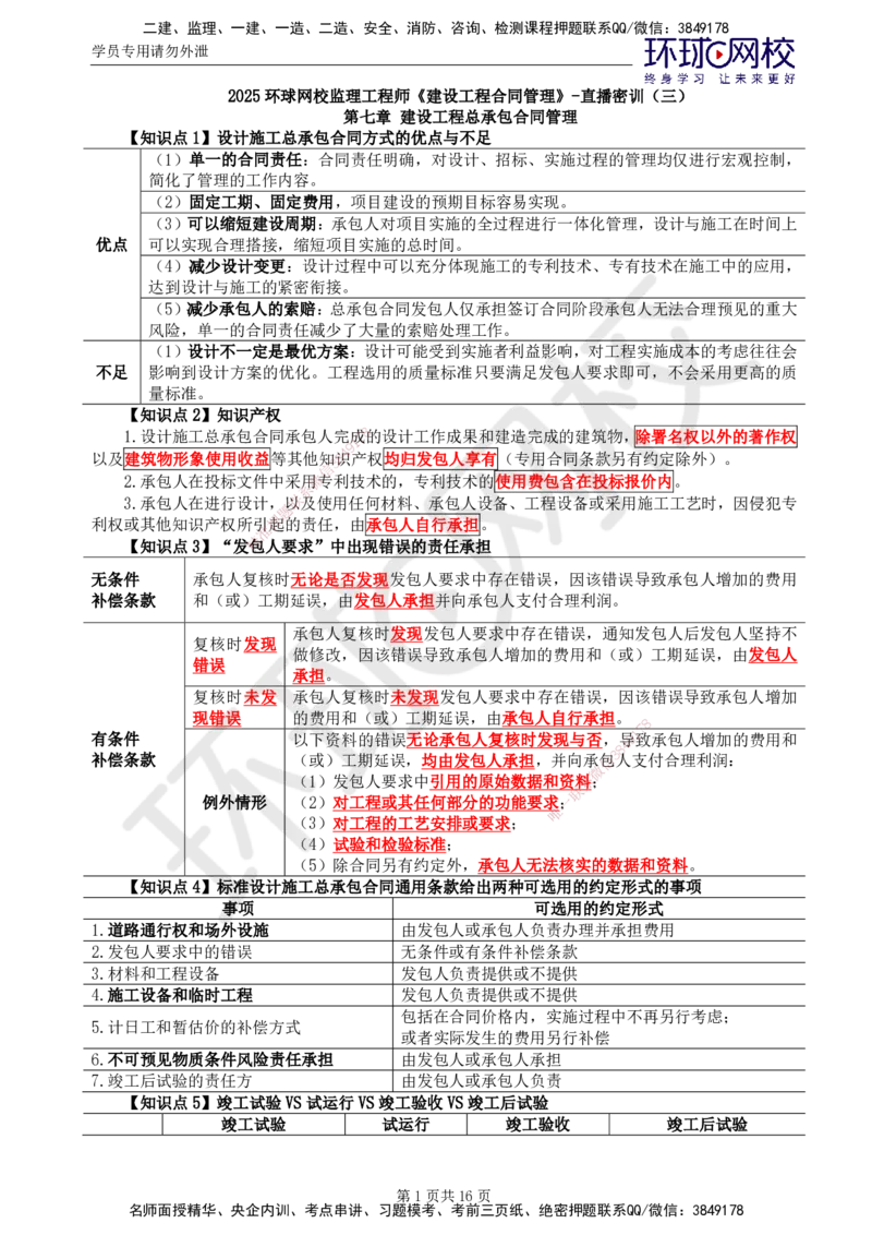 02.2025监理合同管理第6讲直播密训（六）_监理工程师_2025监理工程师_2025年监理工程师SVIP_2025年监理合同管理SVIP_04-冲刺串讲✿考点强化✿小灶集训_03.直播密训三