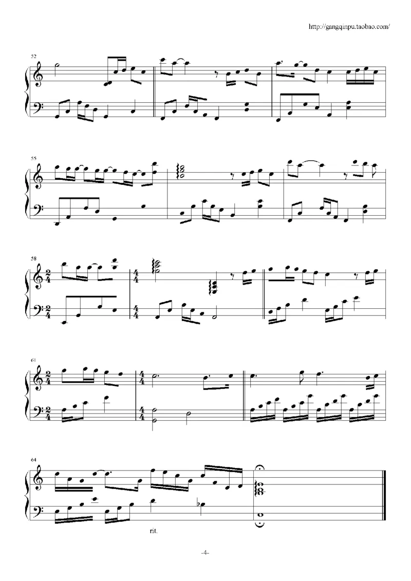 19、张韶涵（60页，共14首）_一万首著名钢琴曲谱哈农贝多芬合集视频教学电子版高清无水印可打印_3流行音乐谱_流行钢琴谱合集形式_高清PDF无水印