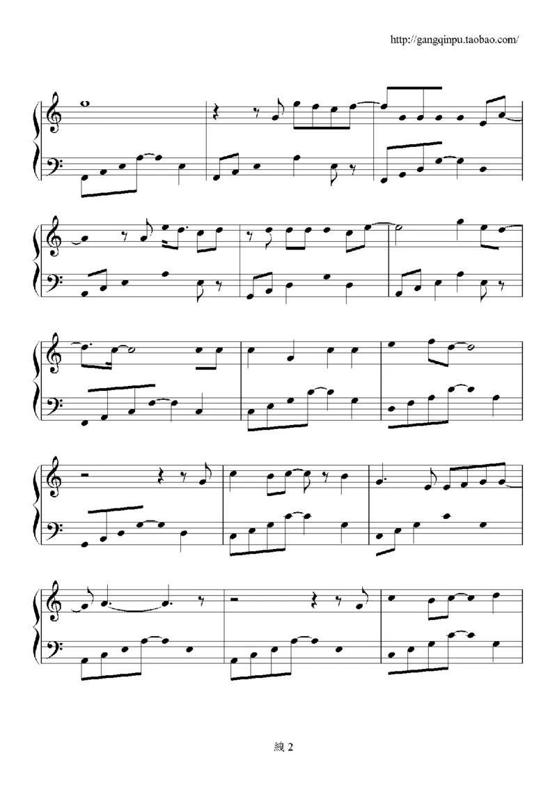 19、张韶涵（60页，共14首）_一万首著名钢琴曲谱哈农贝多芬合集视频教学电子版高清无水印可打印_3流行音乐谱_流行钢琴谱合集形式_高清PDF无水印