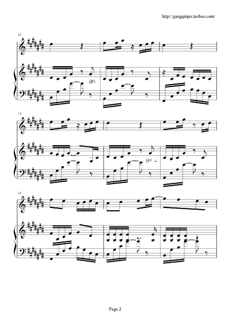 19、张韶涵（60页，共14首）_一万首著名钢琴曲谱哈农贝多芬合集视频教学电子版高清无水印可打印_3流行音乐谱_流行钢琴谱合集形式_高清PDF无水印