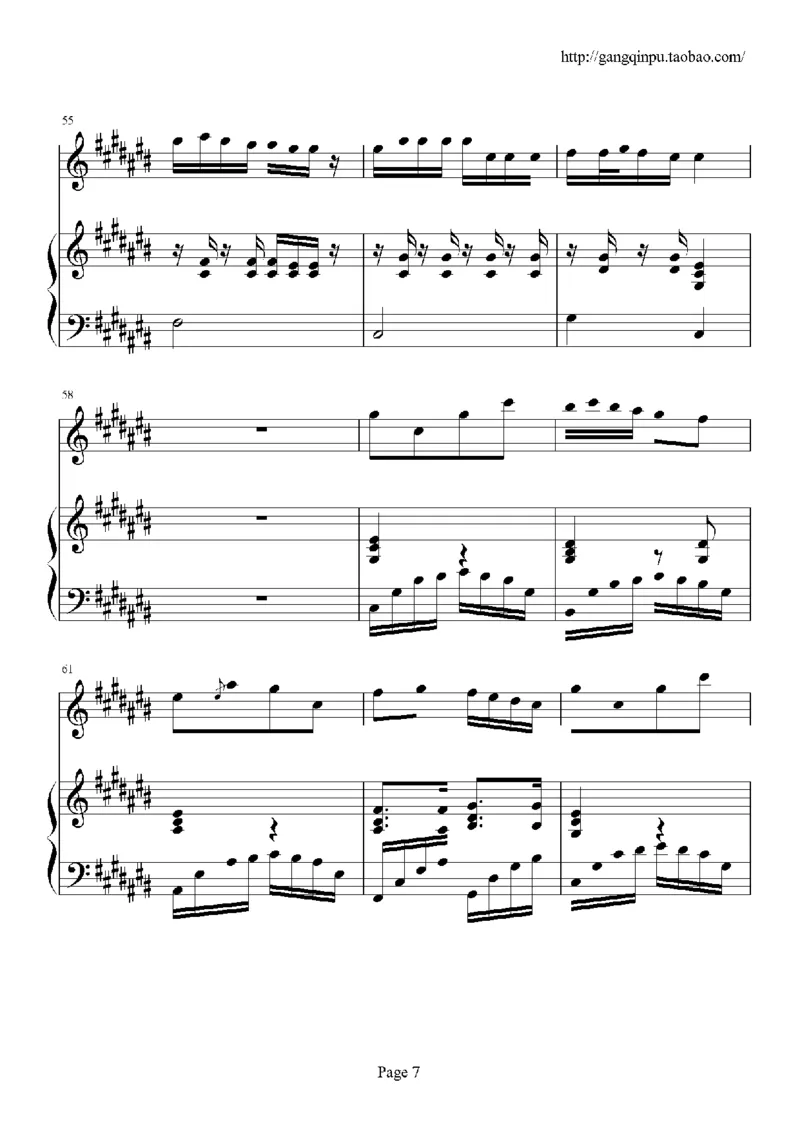 19、张韶涵（60页，共14首）_一万首著名钢琴曲谱哈农贝多芬合集视频教学电子版高清无水印可打印_3流行音乐谱_流行钢琴谱合集形式_高清PDF无水印