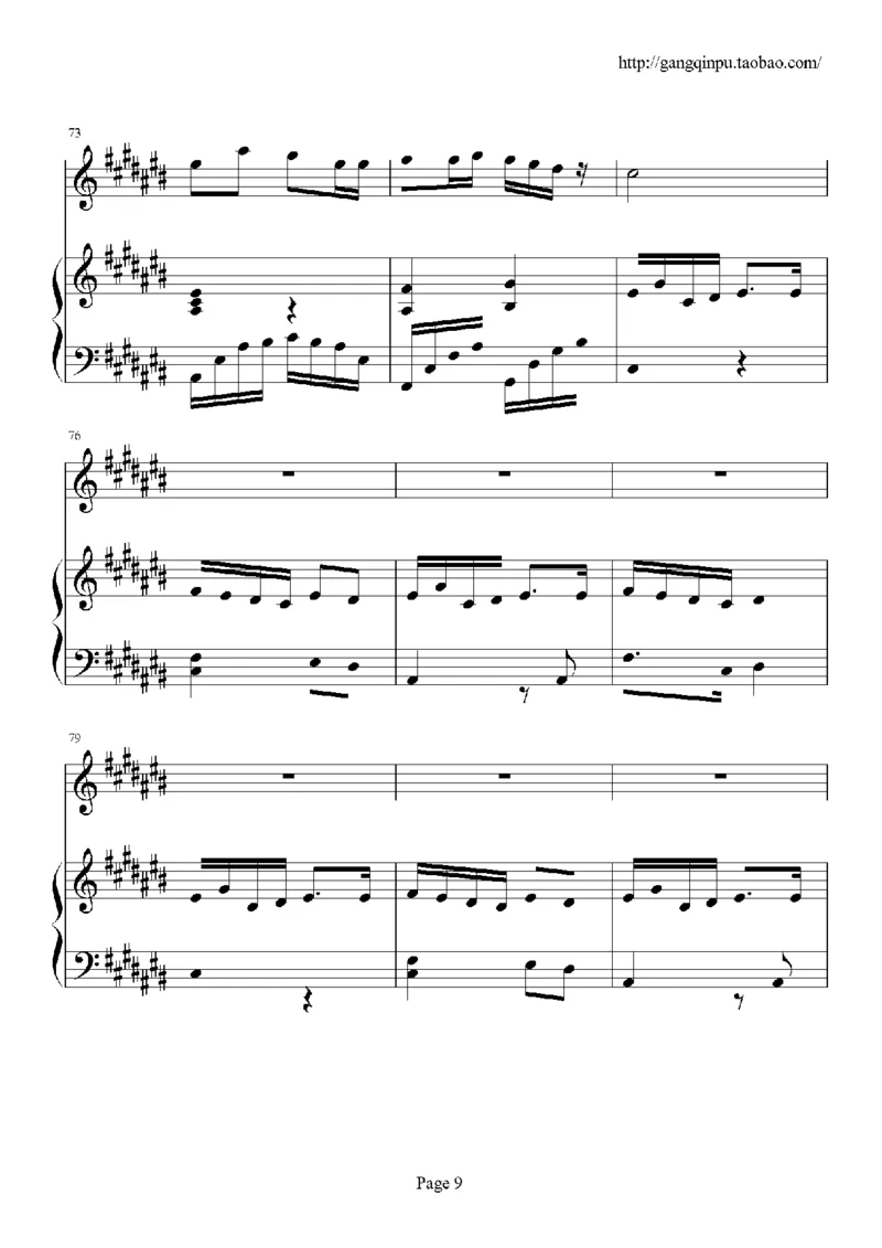 19、张韶涵（60页，共14首）_一万首著名钢琴曲谱哈农贝多芬合集视频教学电子版高清无水印可打印_3流行音乐谱_流行钢琴谱合集形式_高清PDF无水印