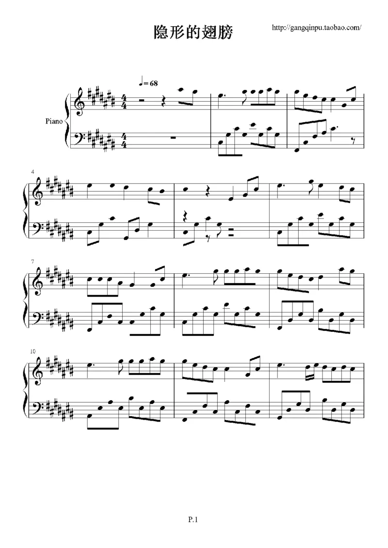 19、张韶涵（60页，共14首）_一万首著名钢琴曲谱哈农贝多芬合集视频教学电子版高清无水印可打印_3流行音乐谱_流行钢琴谱合集形式_高清PDF无水印