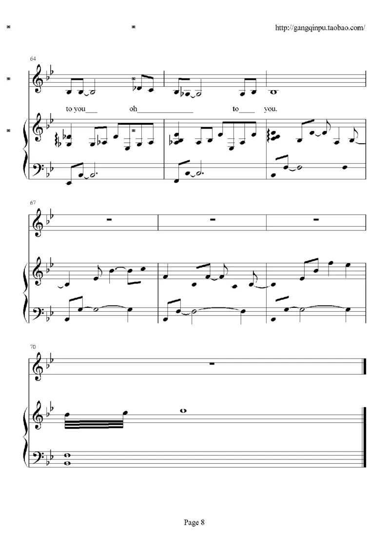 19、张韶涵（60页，共14首）_一万首著名钢琴曲谱哈农贝多芬合集视频教学电子版高清无水印可打印_3流行音乐谱_流行钢琴谱合集形式_高清PDF无水印