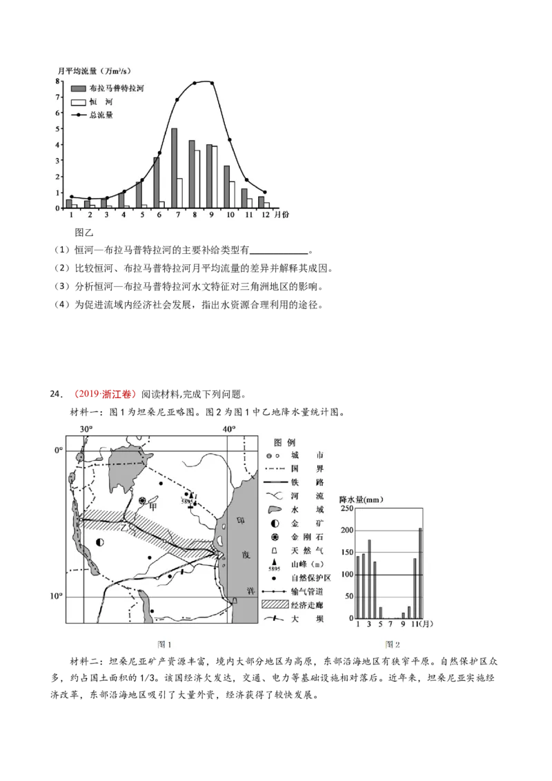 专题15区域联系和区域协调发展-十年（2014-2023）高考地理真题分项汇编（学生）_近10年高考真题汇编（必刷）_十年（2014-2024）高考地理真题分项汇编（全国通用）