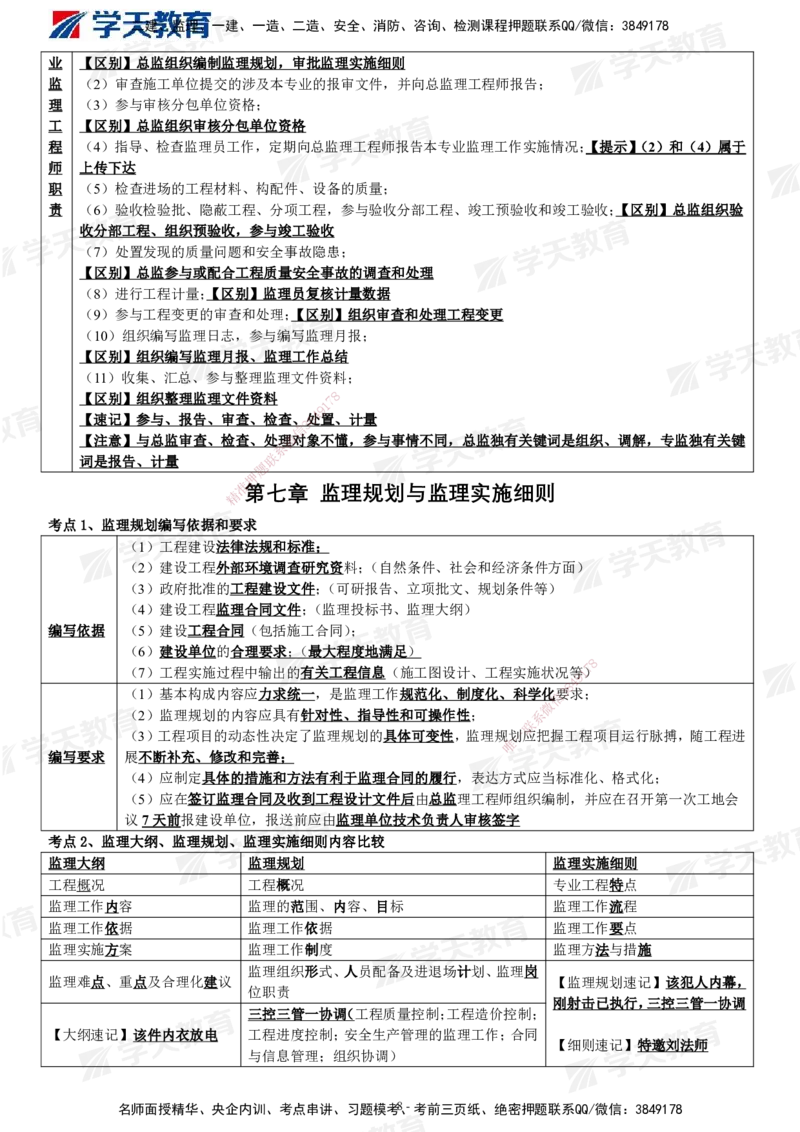 02.2025年监理《概论法规》考前十页纸_监理工程师_2025监理工程师_2025年监理工程师SVIP_2025年监理概论法规SVIP_04-冲刺串讲✿考点强化✿小灶集训_--配套讲义--