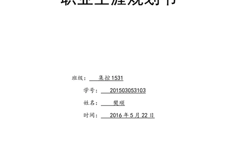 电力专业大学生职业生涯规划_E6-职业规划_30电力专业