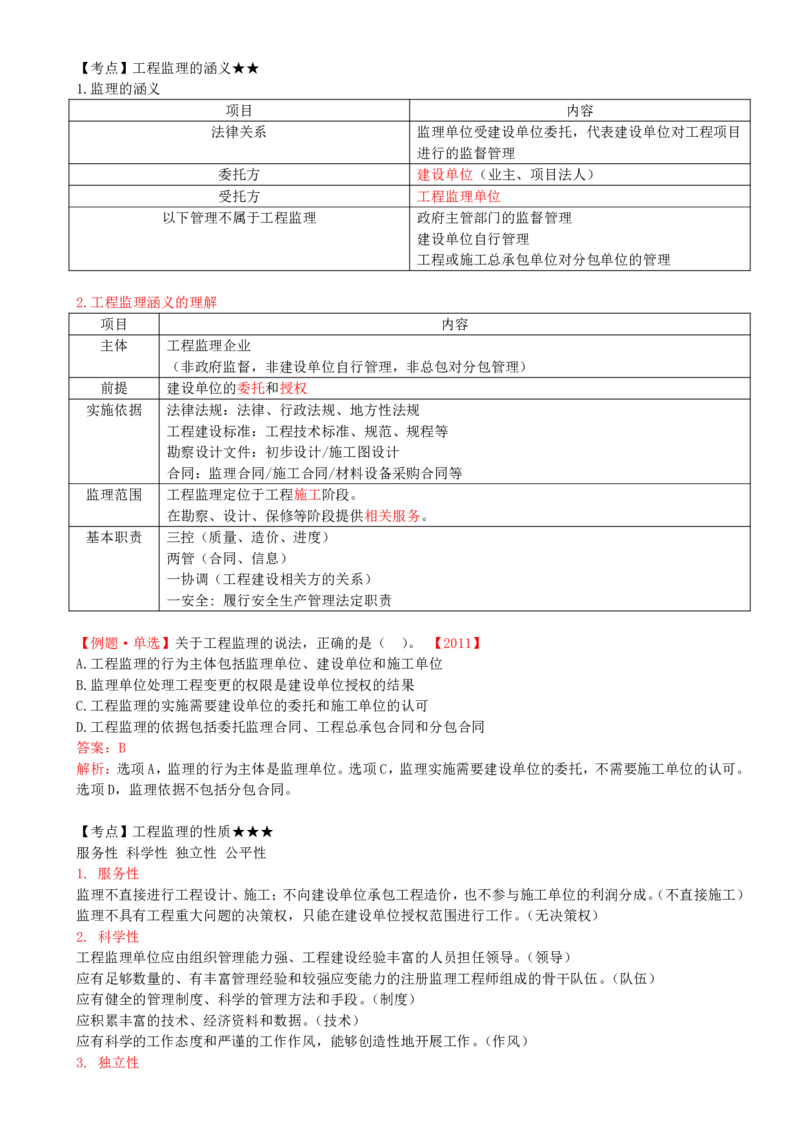 01-第一章-第一节-工程监理的性质及法律地位（一）_监理工程师_2025监理工程师_2025年监理工程师SVIP_2025年监理概论法规SVIP_02-基础精讲✿高端面授✿深度强化_讲义