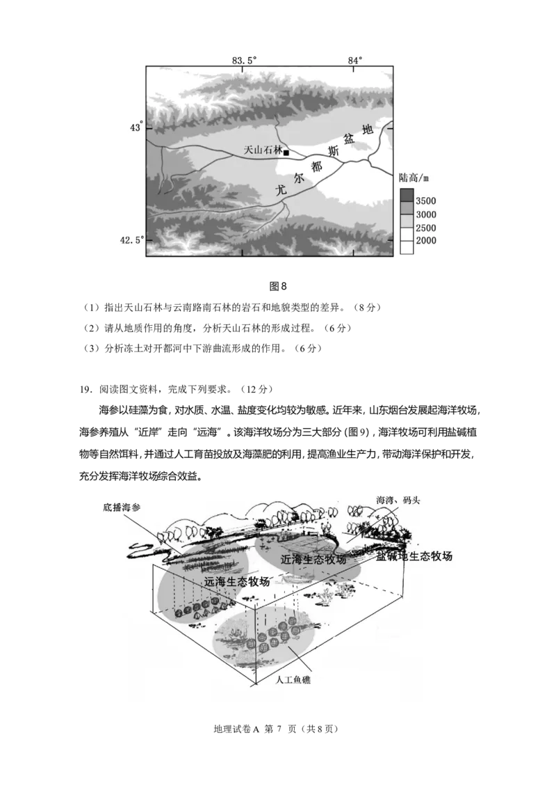 2024年5月冲刺练习_2024年5月_01按日期_21号_2024届广东省广州普通高中毕业班高三冲刺训练题_2024年广州市普通高中毕业班冲刺训练题-地理
