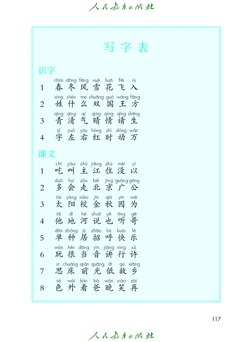 语文一年级下册PDF电子课本_一年级上下册资料_一年级上语数英上下册学习资料_3-6-2、小学一年级语文下册_统编、部编、人教（语文全国统一只有一个版）_11、电子课本