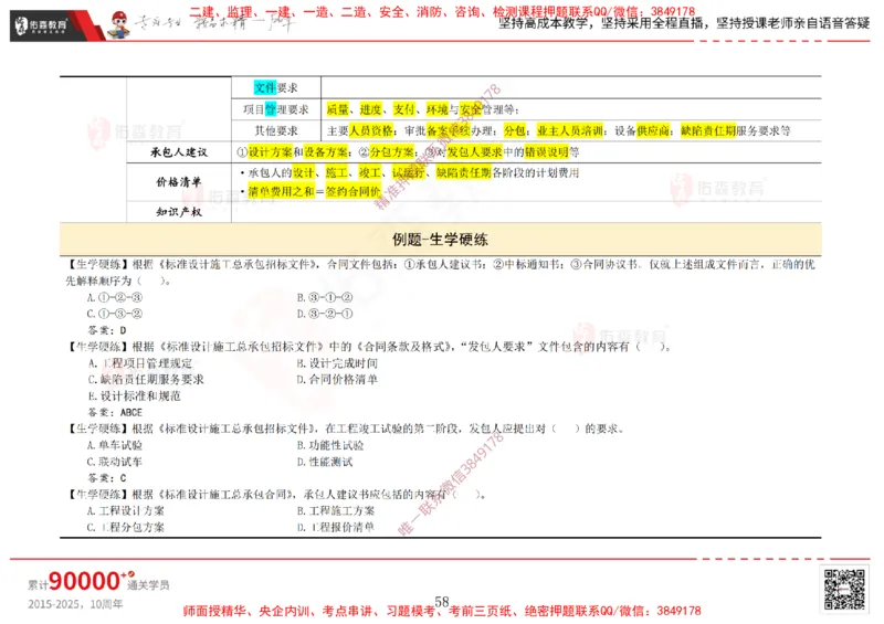 2025.2.15佑森教育闫力齐授课合同管理《第五、六、七、八、九章》专用讲义，版权所有，侵权必究_监理工程师_2025监理工程师_2025年监理工程师SVIP_2025年监理合同管理SVIP