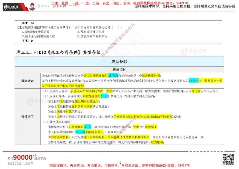 2025.2.15佑森教育闫力齐授课合同管理《第五、六、七、八、九章》专用讲义，版权所有，侵权必究_监理工程师_2025监理工程师_2025年监理工程师SVIP_2025年监理合同管理SVIP