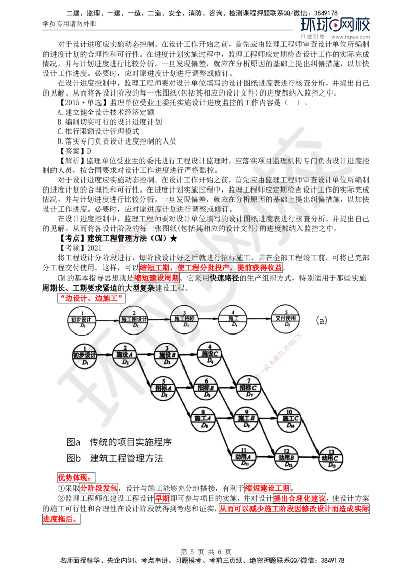 17.进度：第五章第一至三节设计进度控制措施_监理工程师_2025监理工程师_2025年监理工程师SVIP_2025年监理土建控制SVIP_02-基础精讲✿高端面授✿深度强化