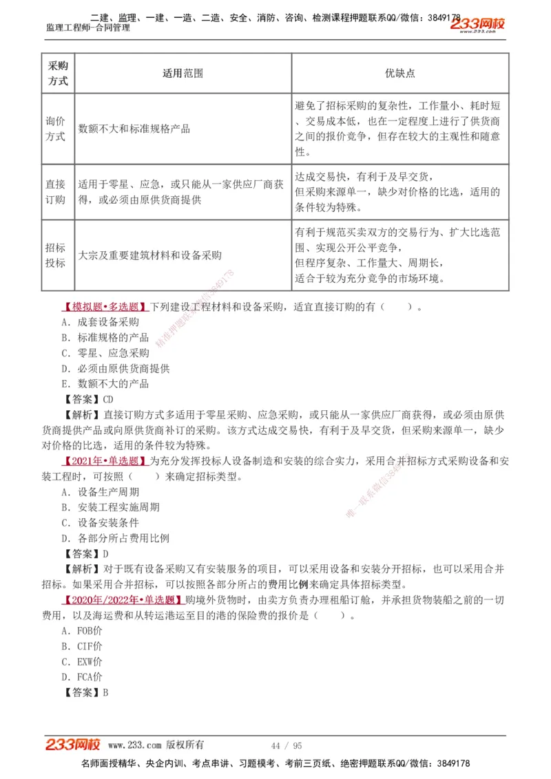 1-8_监理工程师_2025监理工程师_2025年监理工程师SVIP_2025年监理合同管理SVIP_03-习题精析✿实战特训✿模考通关_11-合同《习题解析班》唐忍233_讲义