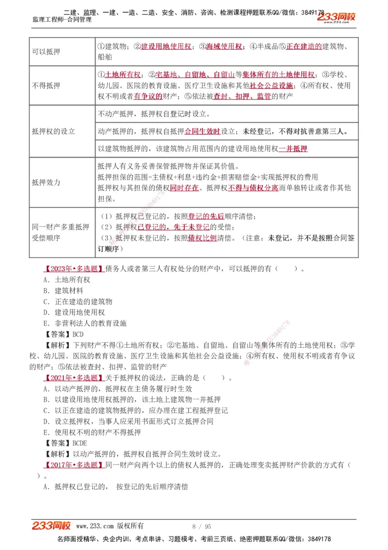 1-8_监理工程师_2025监理工程师_2025年监理工程师SVIP_2025年监理合同管理SVIP_03-习题精析✿实战特训✿模考通关_11-合同《习题解析班》唐忍233_讲义
