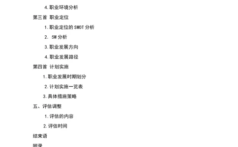职业规划范本(40)_E6-职业规划_01精选word模板（推荐使用，修改后可用）