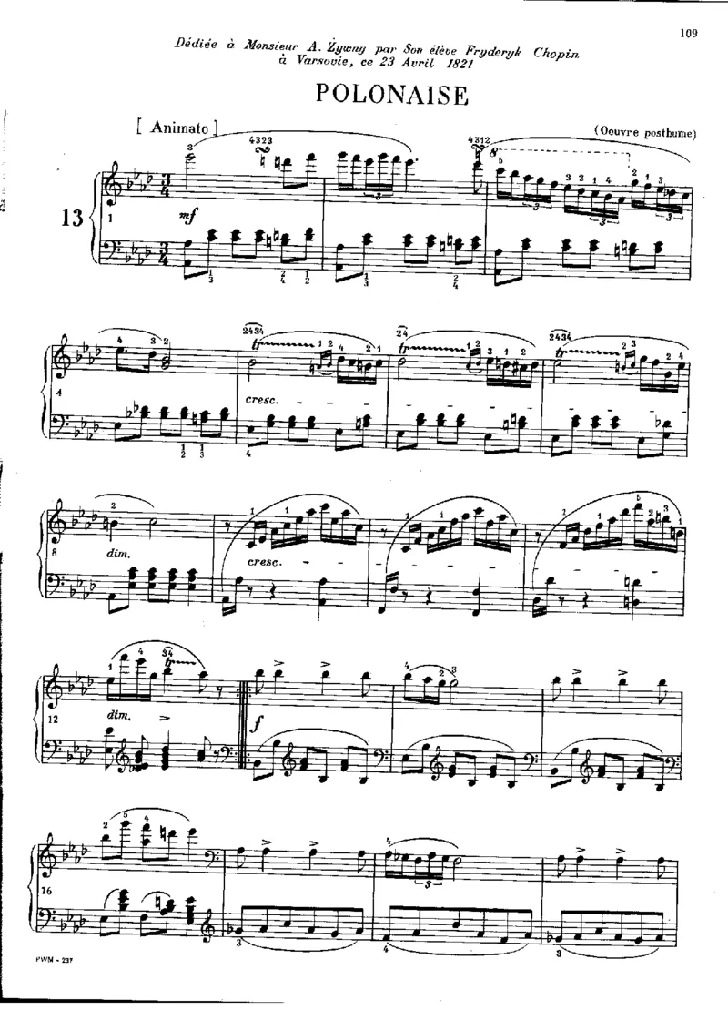 11岁创作的波兰舞曲_一万首著名钢琴曲谱哈农贝多芬合集视频教学电子版高清无水印可打印_1古典钢琴知名音乐家谱_肖邦钢琴谱全集_波兰舞曲_遗作(未编号)